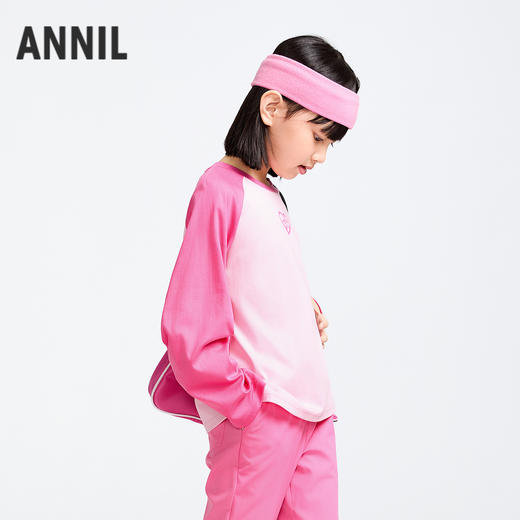 女童圆领液氨长袖针织衫春季新款安奈儿童装实体店同款AG511580 商品图1