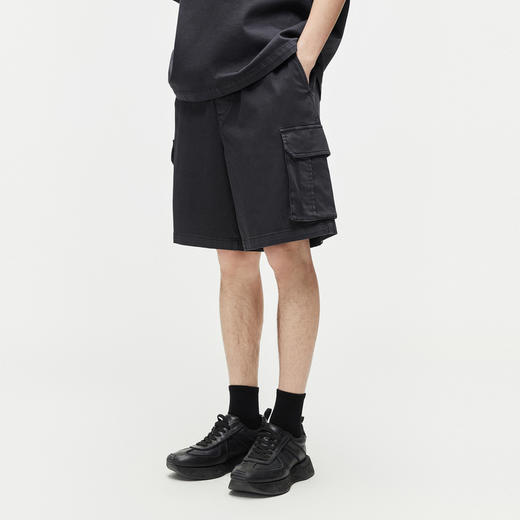 GXG男装 重磅系列工装短裤做旧水洗牛仔裤休闲短裤 夏季热卖 商品图2