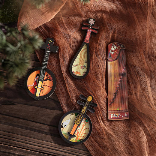 【甘肃敦煌乐器冰箱贴】个性创意礼品国潮磁性工艺品新款AR冰箱贴 商品图3