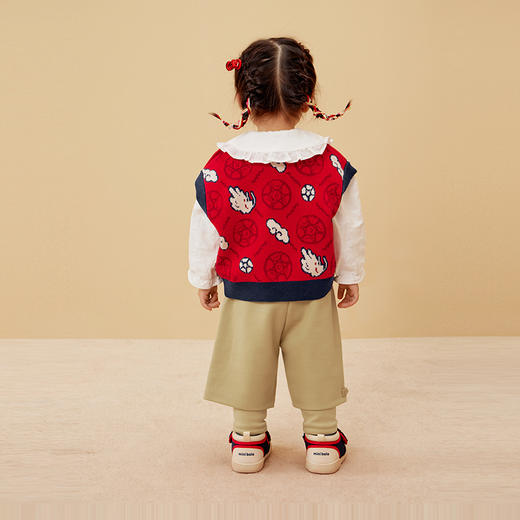 【龙年非遗联名】迷你巴拉男童女童背心新年宝宝套头儿童马甲 商品图2