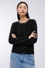 朗姿	针织开衫夜幕黑色LRJK03KCD208B01 商品缩略图5