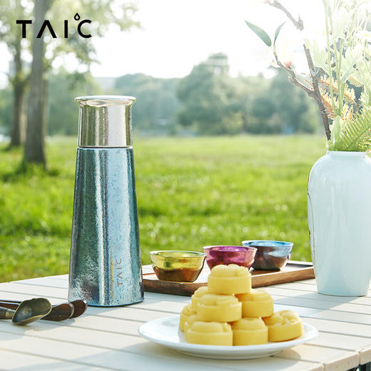 TAIC太可纯钛保温杯大容量男士白茶焖茶水分离泡茶商务闷泡杯礼盒套装 商品图1