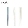 TAIC太可钛度纯钛筷子防滑防烫家用便携安全抑菌高档餐具套装6双装 商品缩略图1