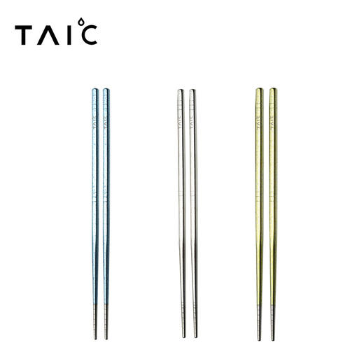 TAIC太可钛度纯钛筷子防滑防烫家用便携安全抑菌高档餐具套装6双装 商品图1