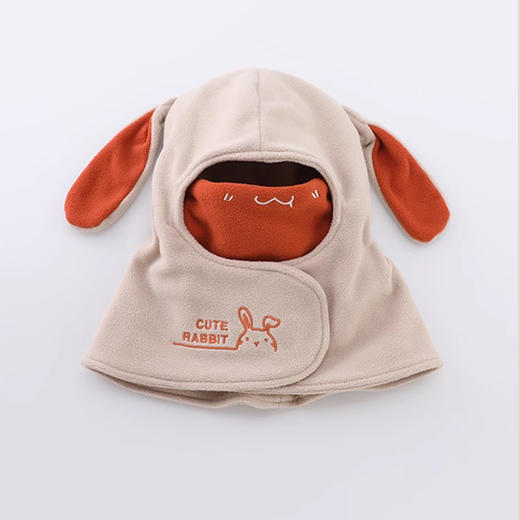 裁缝学苑TQ144宝宝帽子冬季护耳朵口罩一体毛绒帽纸样儿童保暖防风帽子样板 商品图1