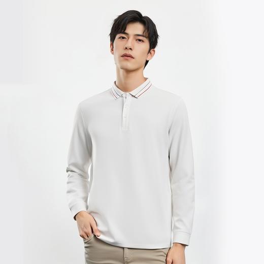 【双面含桑蚕丝】罗蒙男士经典polo衫男长袖t恤男春秋男士polo衫 商品图5