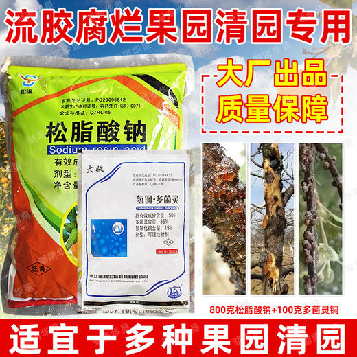 松脂酸钠氢氧化铜多菌灵套餐果树流胶腐烂专用清园灵清园剂介壳虫 商品图3