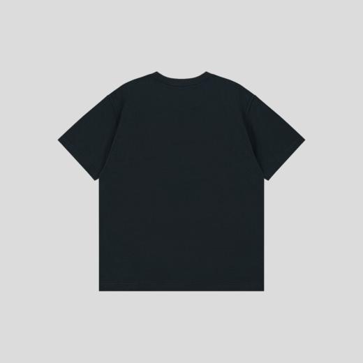 GOODBAI 粗体镂空小写logo撞色印花圆领oversize短袖T恤 商品图4