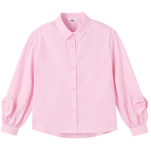 女童翻领长袖上衣春季新款安奈儿童装实体店同款AG511584 商品图9