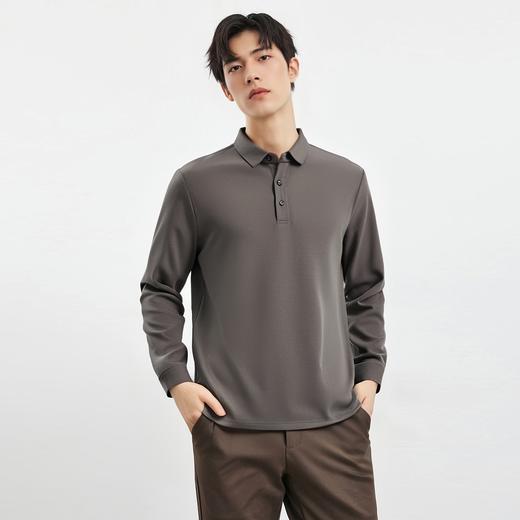 【双面含桑蚕丝】罗蒙男士经典polo衫男长袖t恤男春秋男士polo衫 商品图8