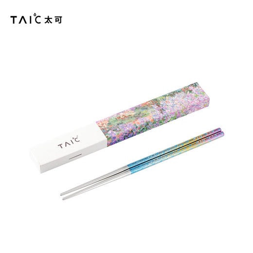 TAIC太可纯钛炫彩筷子高档便携轻质防滑天然抗菌抑菌耐高温金属筷 商品图4