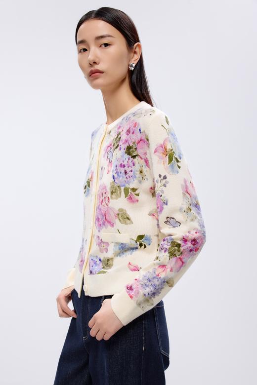 朗姿针织开衫米白色LCJK00KCD409W31 商品图4