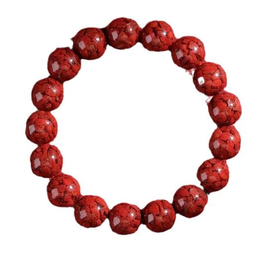 春节不打烊 正常发货 原矿晶体朱砂手串男女款高含量晶体砂手链透光本命年 商品图4