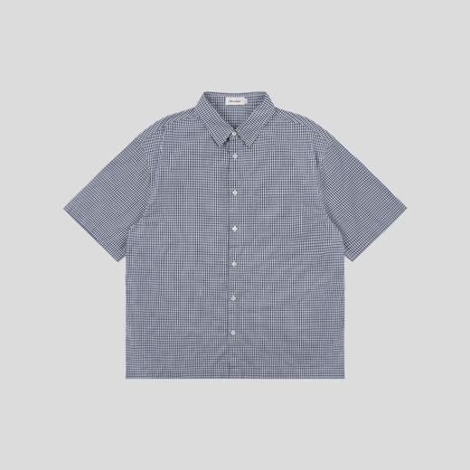 GOODBAI 花体太阳logo城市印花口袋翻领宽松短袖衬衫 商品图2