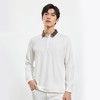 【含桑蚕丝】罗蒙春秋男装商务polo衫男士长袖时尚舒适翻领百搭长袖t恤男 商品缩略图1