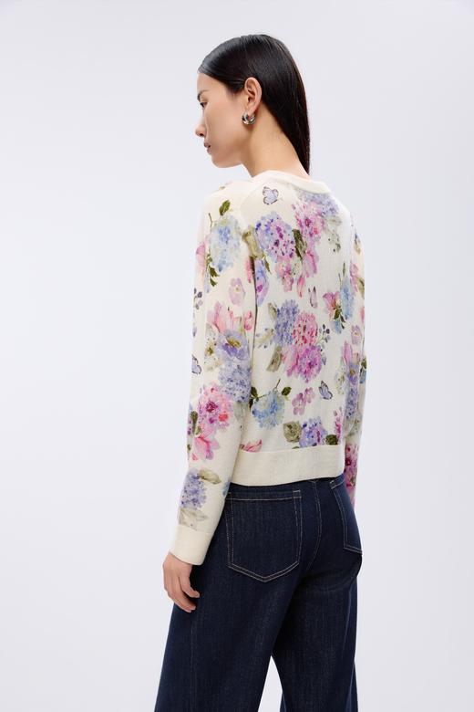 朗姿针织开衫米白色LCJK00KCD409W31 商品图2