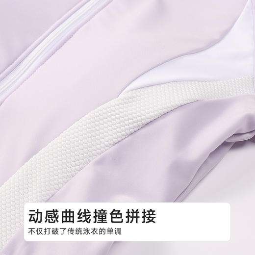 都市丽人女士连体泳衣薄半光涤泳布滨海休闲一体式泳衣LSH1A8 商品图6