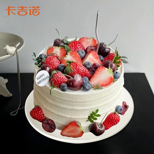 6英寸车厘子动物奶油生日蛋糕4选1 商品图3