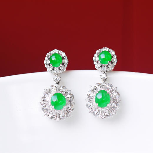 ZP珠宝独家设计师款翡翠耳环/吊坠/手链 送她一款翡翠 祈福祝好运 商品图1