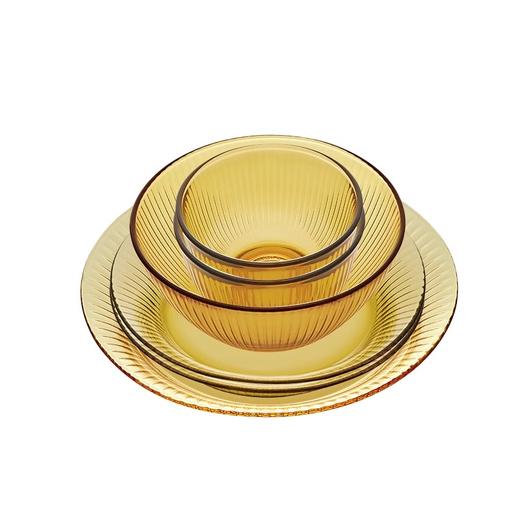 康宁玻璃餐具碗碟套装家用玻璃碗盘乔迁餐具晶尊礼盒套装康宁Snapware晶尊系列餐具10件组 商品图3