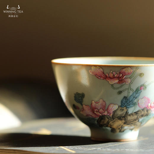 问鼎汝瓷鼎峰系列天青精工款鸿声杯（虞美人） 商品图3