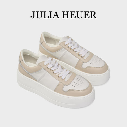 Julia Heuer 厚底休闲小白鞋 商品图3