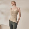 跃牌【海听系列】裸感抽绳打褶瑜伽服女固定胸垫吊带运动背心夏MZ71 商品缩略图2