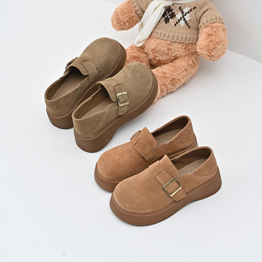 经典鲨女鞋2025年春季新款百搭圆头时尚一脚蹬平底勃肯鞋单鞋KW65-517021 商品图1