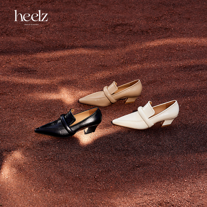 heelz设计师手工鞋履｜绵柔条带乐福鞋4.5公分