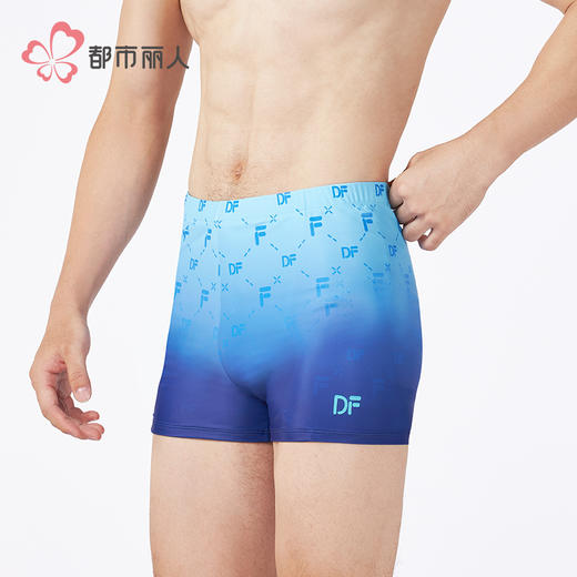 都市丽人男士泳裤薄半光涤泳布滨海休闲泳裤FSH6A1 商品图2