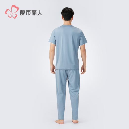 都市丽人男士莫代尔短袖套装薄棉莫拉架生活家居短袖类FHH2C7 商品图2