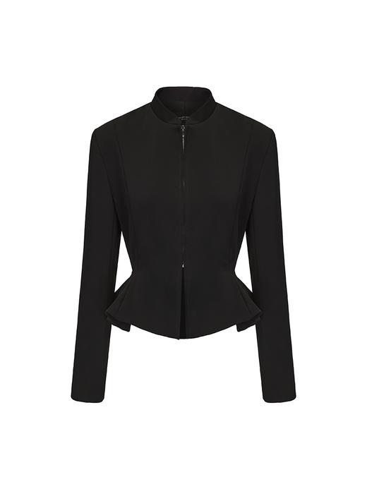 【极夜芭蕾】廓形立体下摆收腰拉链外套 商品图4