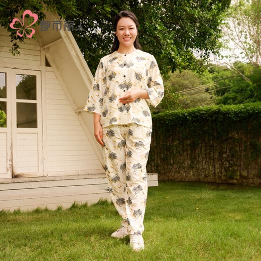 都市丽人女士特价棉质短袖套装薄梭织弹力绉布超值精选长袖类LHH1A3 商品图1