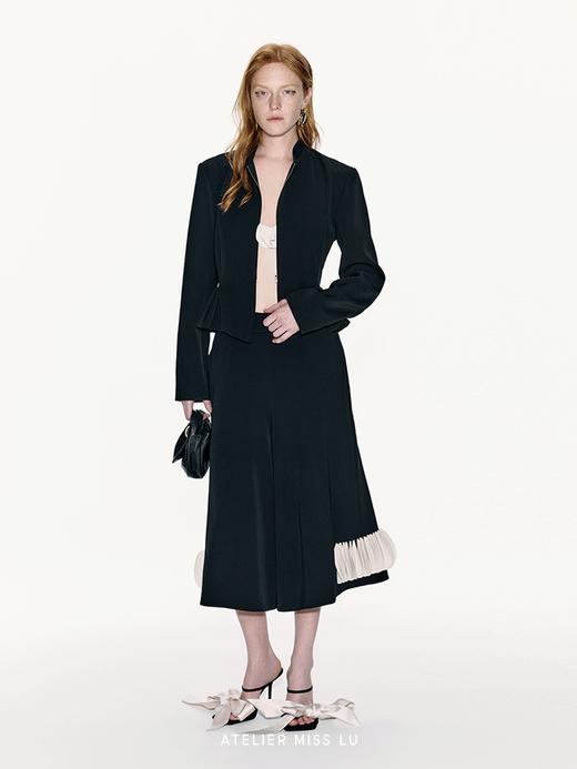 【极夜芭蕾】廓形立体下摆收腰拉链外套 商品图1