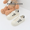 经典鲨女鞋2025年春季新款贝壳头时尚韩版拼色休闲厚底小白鞋KW142-517051 商品缩略图0