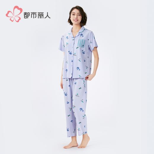 都市丽人女士棉质短袖套装薄40支TC拉架会员精选短袖类LHH1E9 商品图3