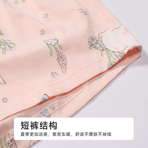 都市丽人女士莫代尔短袖套装薄棉莫拉架生活家居短袖类LHH1A9 商品图8