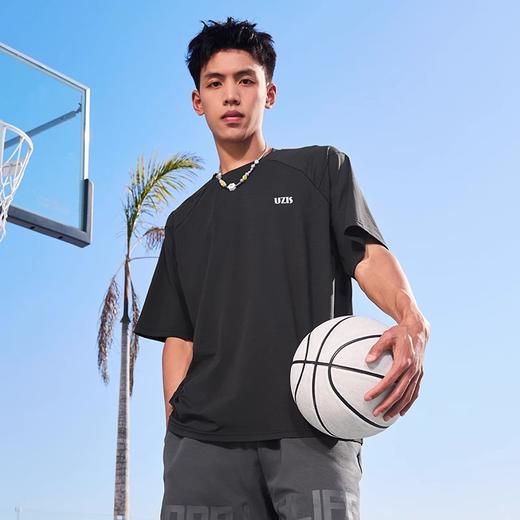 有志者UZIS运动短袖男夏季索罗娜速干透气篮球训练圆领T恤衫光刃 商品图2