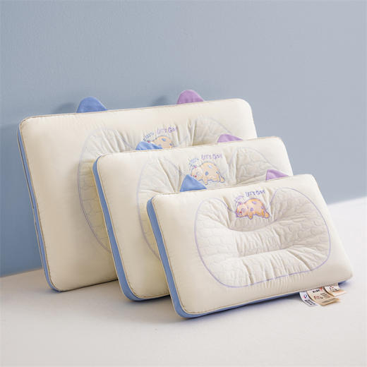 【拍2个减30元】可爱猫耳亲子枕 全棉卡通刺绣儿童款枕 商品图1