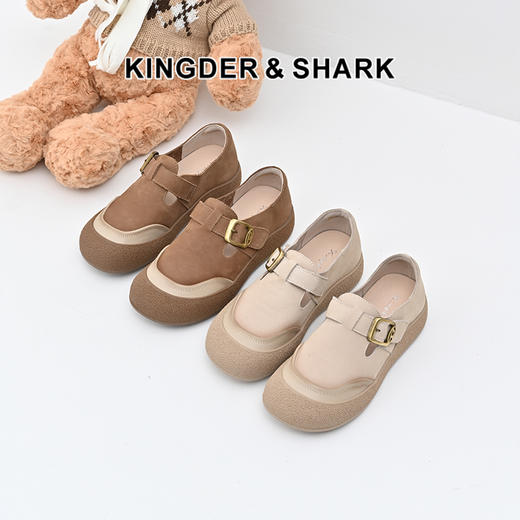 经典鲨女鞋2025年春季新款百搭圆头一脚蹬舒适平底勃肯鞋单鞋KW170-517011 商品图0