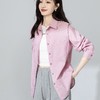 【高货xg】全新升级【铂金会员174/天猫229/差价55】(20905) 洛诗琳早春新款设计感小众粉条纹叠穿宽松慵懒风衬衫外套 商品缩略图2