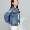 【高货xg】全新升级【铂金会员257/天猫339/差价82】(15715) 洛诗琳渐变色牛仔外套2025年春秋季新款宽松短款夹克外套 商品缩略图2