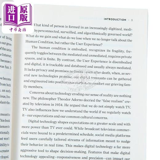 【中商原版】克里斯汀 罗森 经验的消亡:在数字世界中重拾人性 Lit Hub年度期待图书 英文原版 Extinction of Experience 商品图2