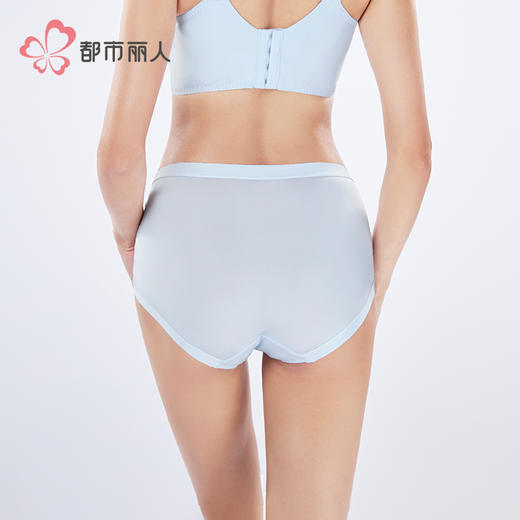 都市丽人平角内裤泳布+蕾丝宽版包覆配套内裤YPH2J1 商品图4