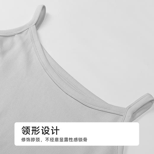 都市丽人棉质吊带背心锦棉罗纹基础简约吊带背心LVH5A1 商品图4