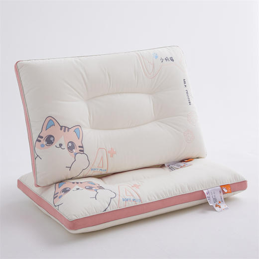 【拍2个减30元】可爱猫耳亲子枕 全棉卡通刺绣儿童款枕 商品图13