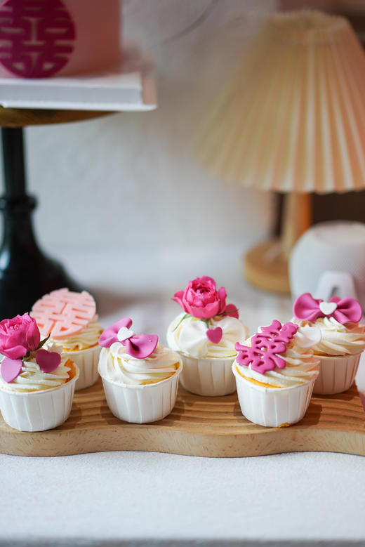 玫红色系订婚甜品台（需要提前24小时预定） 商品图2