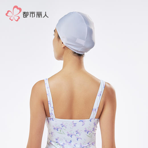 都市丽人成人泳帽薄半光涤泳布滨海休闲泳衣配件LSHAA1 商品图3