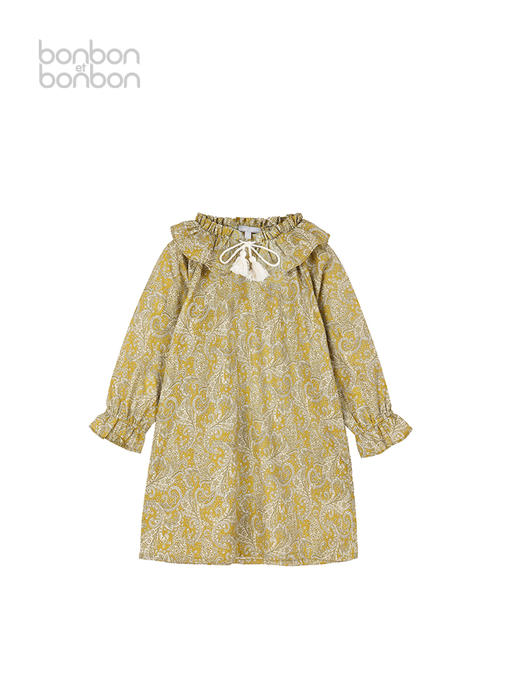 异域流苏度假长袖连衣裙 商品图1