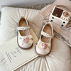 【春季新款！轻盈透气，舒适防滑】儿童小皮鞋 春新款花朵百搭公主单鞋 洋气女娃娃 可穿珍珠花朵公主鞋-QQ 商品缩略图2